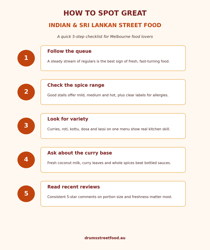 how to spot great Indian Food in Melbourne